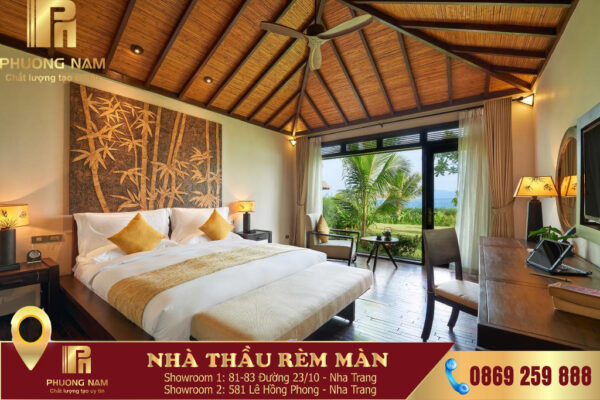 Rèm khách sạn vải 2 lớp đẹp